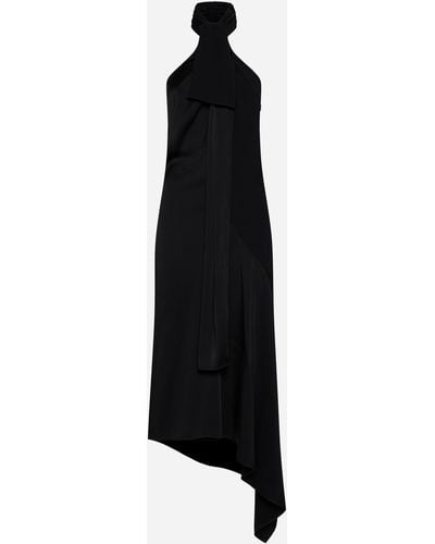 Givenchy Viscose-blend Lavaliere Dress - Black