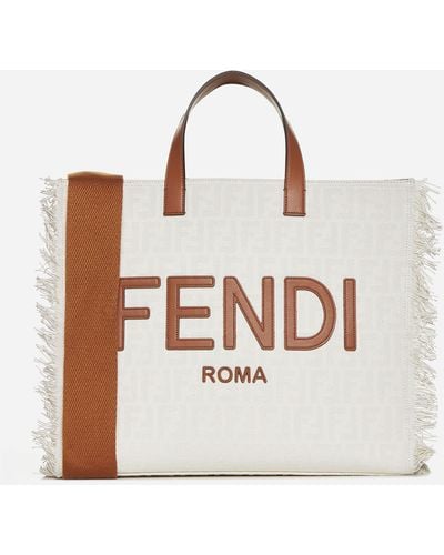 Fendi 'shopper' Bag, - White