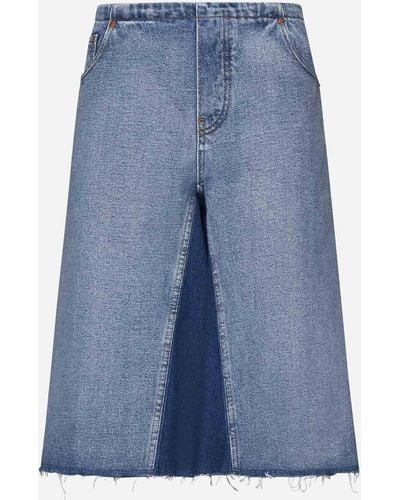 MM6 by Maison Martin Margiela Denim Skirt - Blue