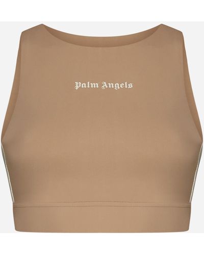 Palm Angels Track Training Jersey Top - Natural
