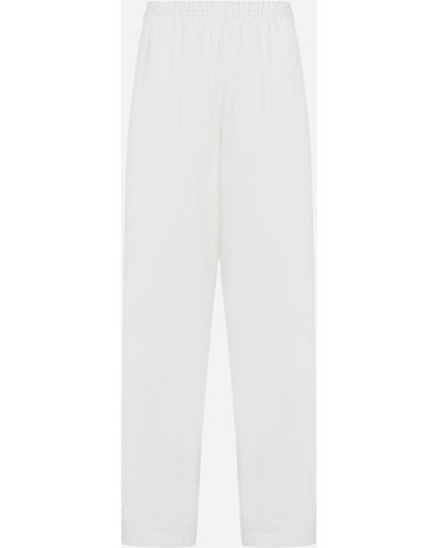 Wardrobe NYC Cotton Track Trousers - White