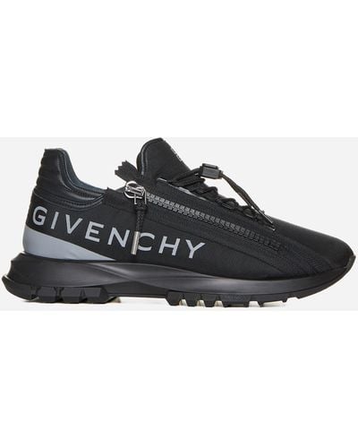 Givenchy Black Spectre Runner Zipped Sneakers