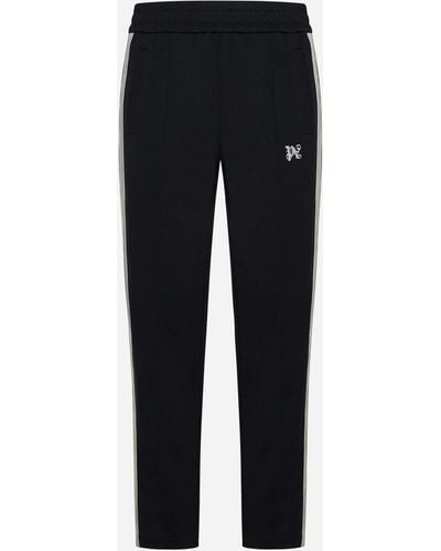 Palm Angels Monogram Jersey Track Trousers - Black