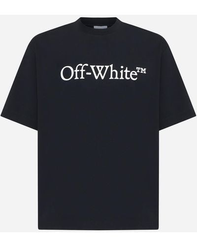 Off-White c/o Virgil Abloh Logo Cotton T-shirt - Blue