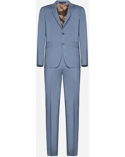 Paul Smith Slim-fit Wool Suit - Blue