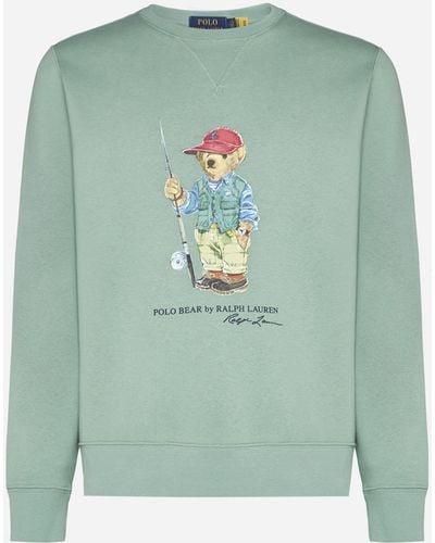 Polo Ralph Lauren Polo Bear Cotton-blend Sweatshirt - Green