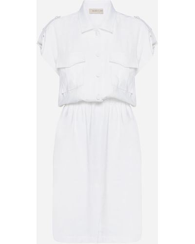 Blanca Vita Afelandra Viscose Shirt Dress - White