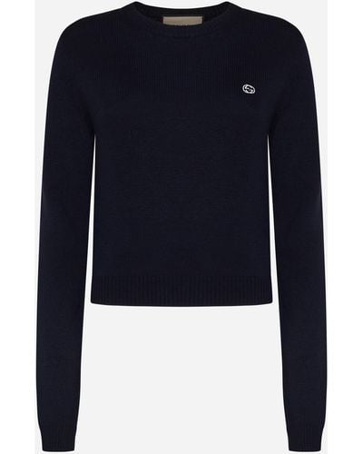 Gucci Wool And Cashmere Sweater - Blue