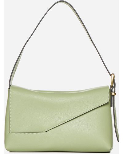 Wandler Oscar Leather Baguette Bag - Green