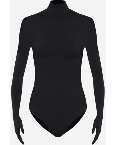 Vetements Built-in Gloves Bodysuit - Black