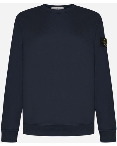 Stone Island Cotton Sweatshirt - Blue