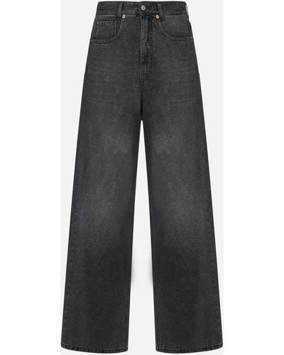 MM6 by Maison Martin Margiela Hybrid Panel Jeans With Seven - Grey