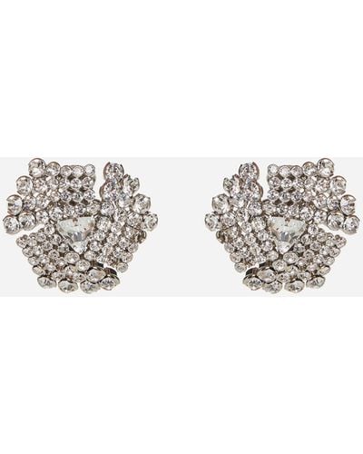 Alessandra Rich Crystal Earrings - Metallic