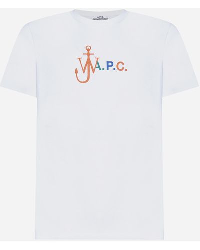 A.P.C. X Jw Anderson Anchor Cotton T-shirt - White