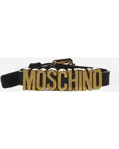 Moschino Logo Leather Bracelet - Multicolor