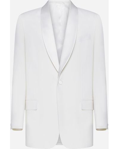 Givenchy Wool And Mohair Single-breasted Blazer - White