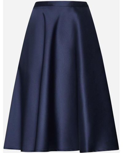 Blanca Vita Glicyzia Satin Skirt - Blue