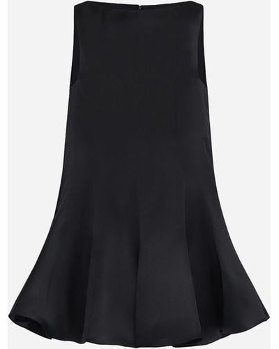 Khaite Mags Silk Mini Dress - Black