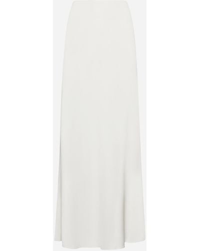 Rohe Satin Long Skirt - White