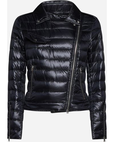 Herno Biker-style Quilted Nylon Down Jacket - Black