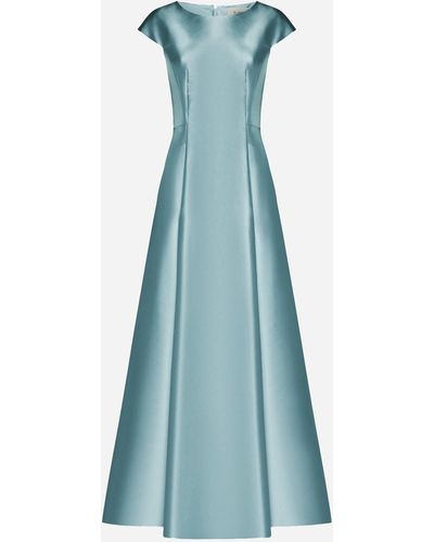 Blanca Vita Arnica Satin Gown - Blue