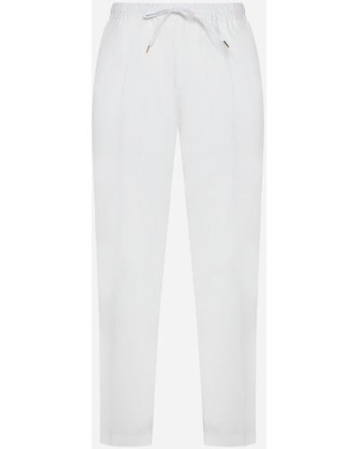 Briglia 1949 Wimbledon Cotton Trousers - White