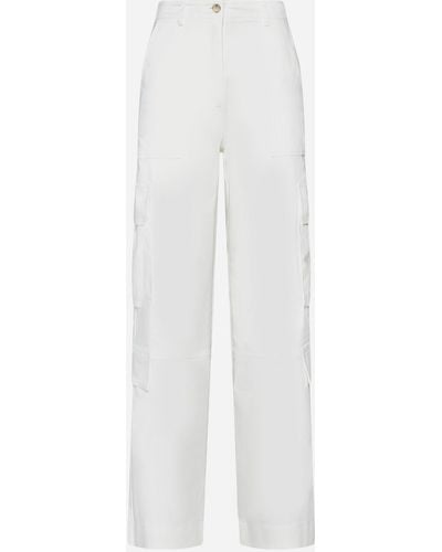 Blanca Vita Pittosforo Cargo Pants - White