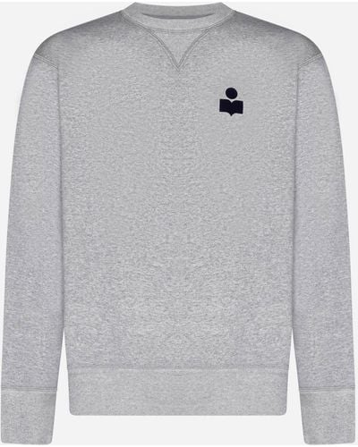 Isabel Marant Mike Cotton-blend Sweatshirt - Grey