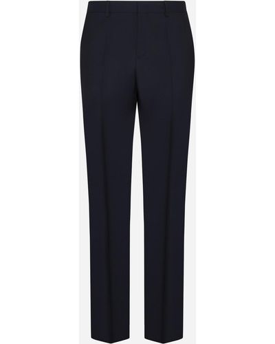 Valentino Wool Trousers - Blue