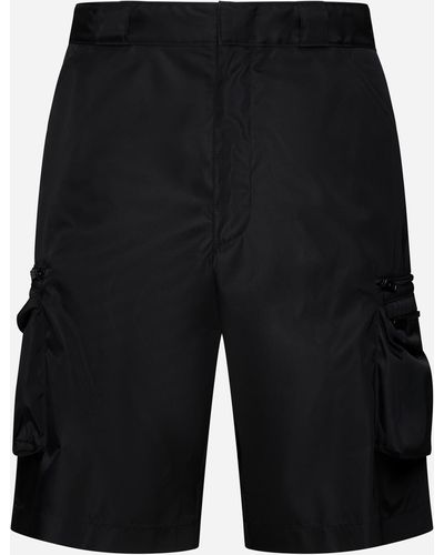 Prada Re-nylon Cargo Shorts - Black