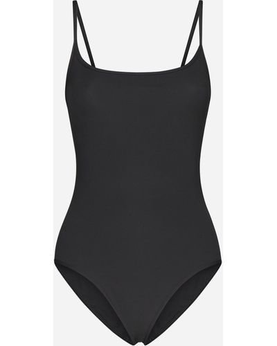Totême Square-neck Swimsuit - Black
