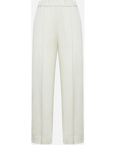Jil Sander Modal-blend Pants - White