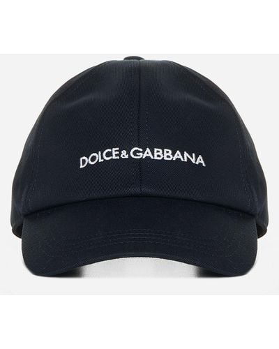 Dolce & Gabbana Logo Embroidery Cap - Blue