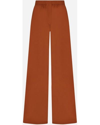 Max Mara Navigli Cotton Trousers - Orange