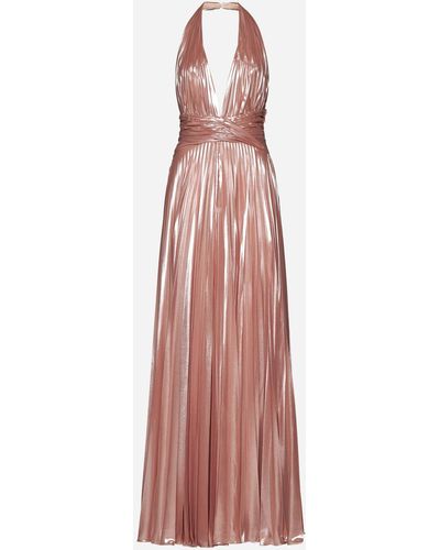 Blanca Vita Albizia Long Halter Dress - Pink