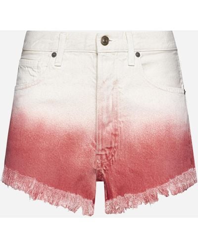 Alanui Denim Shorts - Pink