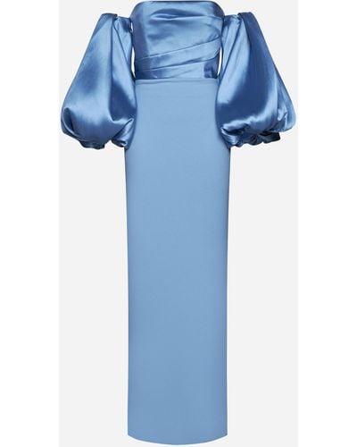 Solace London Carmen Maxi Dress - Blue