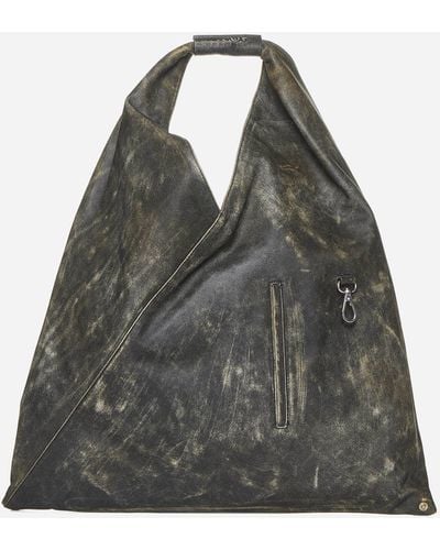 MM6 by Maison Martin Margiela Japanese Leather Handbag - Black
