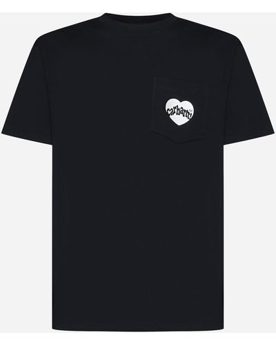 Carhartt Amour Chest Pocket Cotton T-shirt - Black