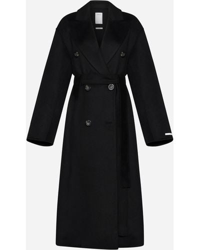 Sportmax Draghi Wool And Cashmere Coat - Black