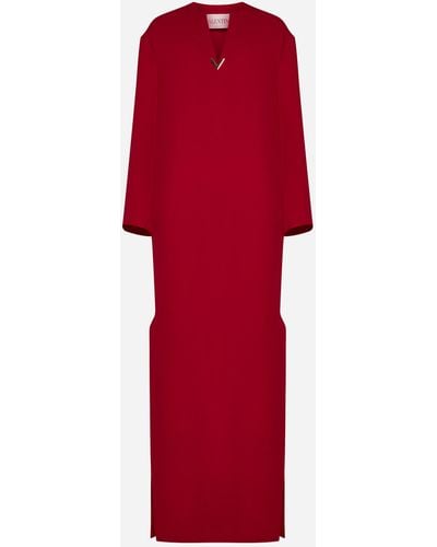 Valentino Long Silk Dress - Red