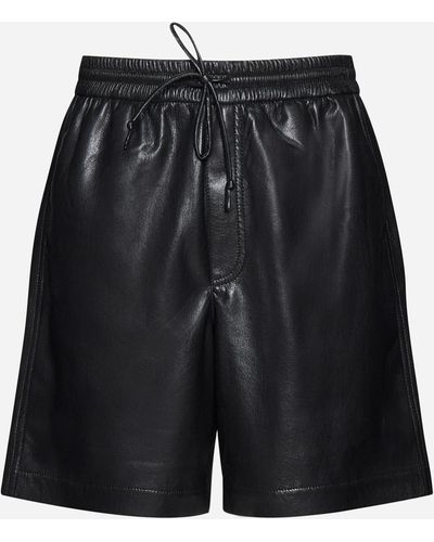 Nanushka Doxxi Vegan Leather Shorts - Black