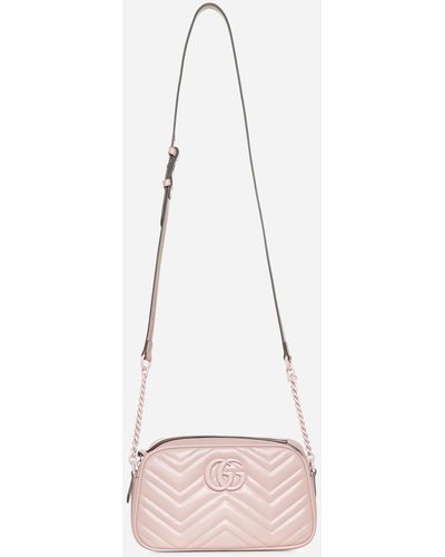 Gucci GG Marmont Quilted Leather Camera Bag - Pink