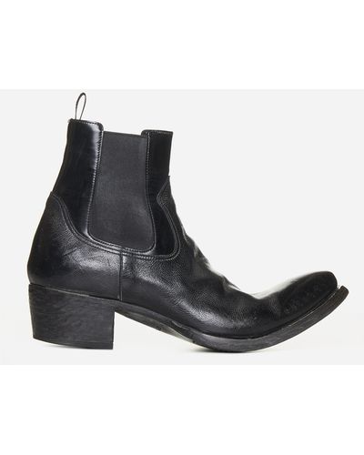 Prada Turn-up Toe Cowboy Boots - Black