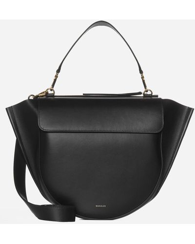 Wandler Hortensia Leather Large Bag - Black