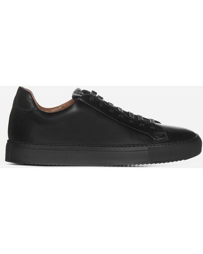 Doucal's Leather Trainers - Black