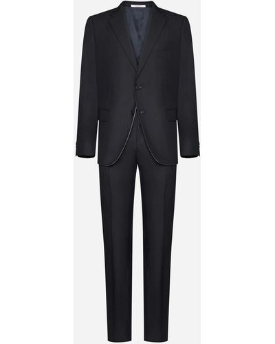 Valentino Garavani Cotton Slim-fit Suit - Black