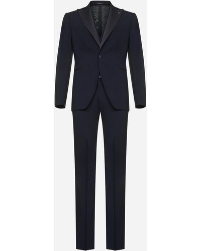 Tagliatore Napoli 3-piece Wool Suit - Blue