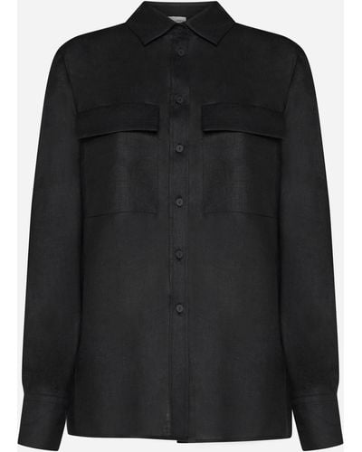 Lardini Linen Shirt - Black