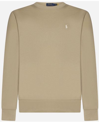 Polo Ralph Lauren Logo Cotton Sweatshirt - Natural